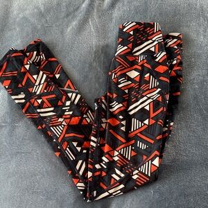 Sweaty Betty Black and Red Geometric Leggings